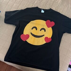 Heart Emoji Black T-Shirt